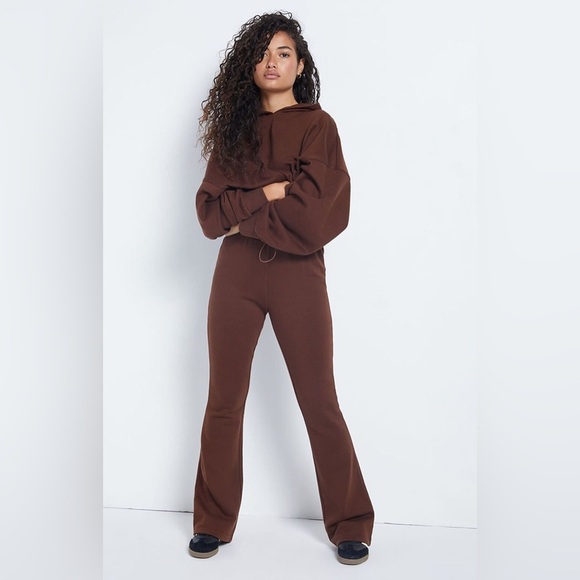 Pacsun | Ryan Bungee Flare Sweatpants in Brown Size Large - Picture 2 of 8